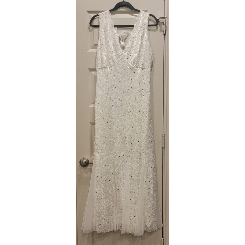 Women's Candalite Lace Sequin Dress Gown